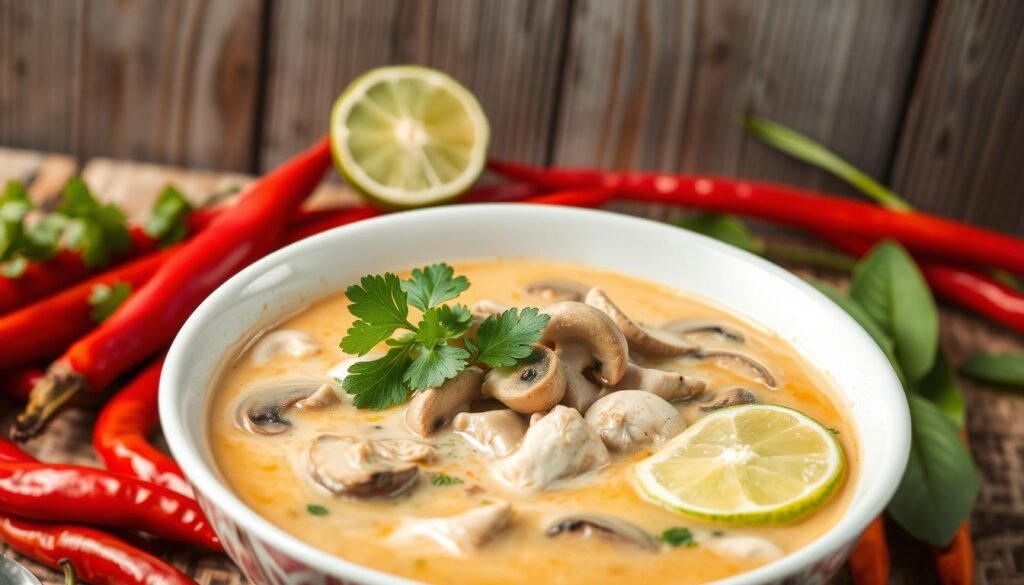 Tom Kha Gai (Zupa kokosowa z kurczakiem)