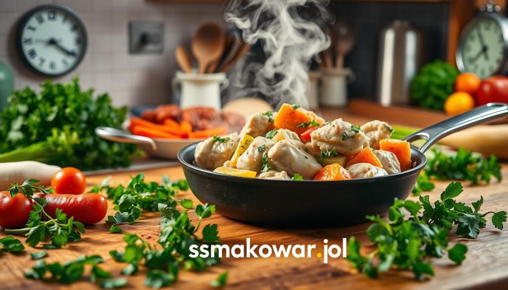 czas przygotowania kurczaka z warzywami