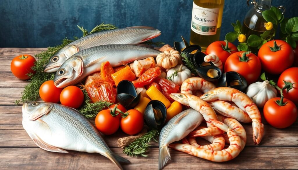 składniki do Bouillabaisse