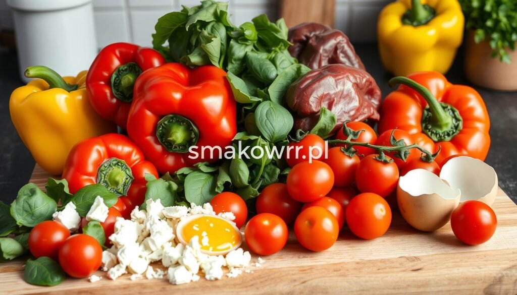 składniki do omletu