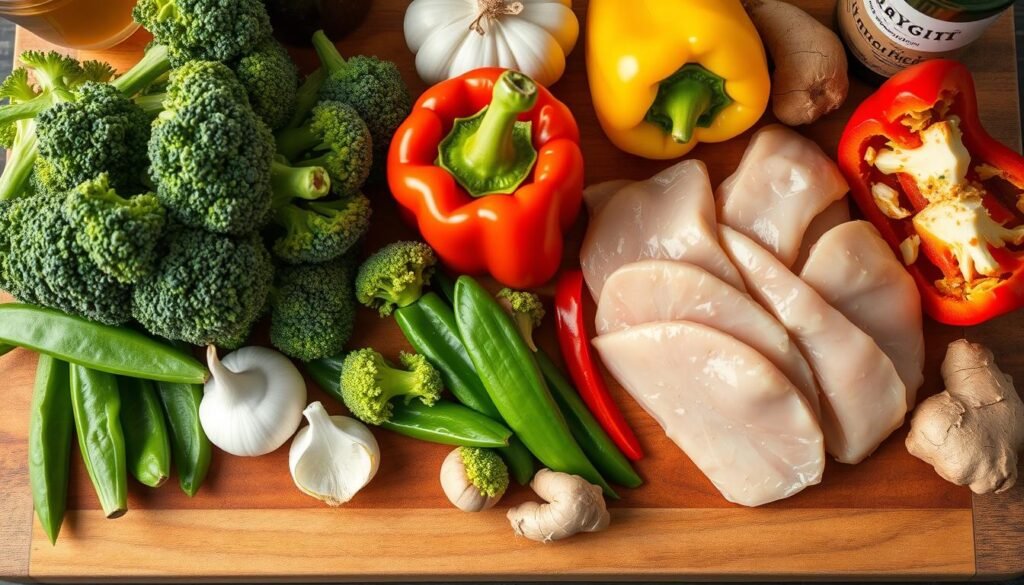 składniki stir-fry
