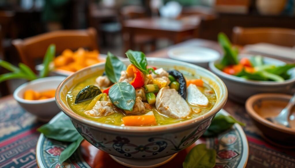 Gaeng Keow Wan (Curry z bakłażanem i zielonym chili)