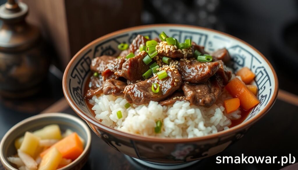 Gyudon (miska ryżu z wołowiną) przepis