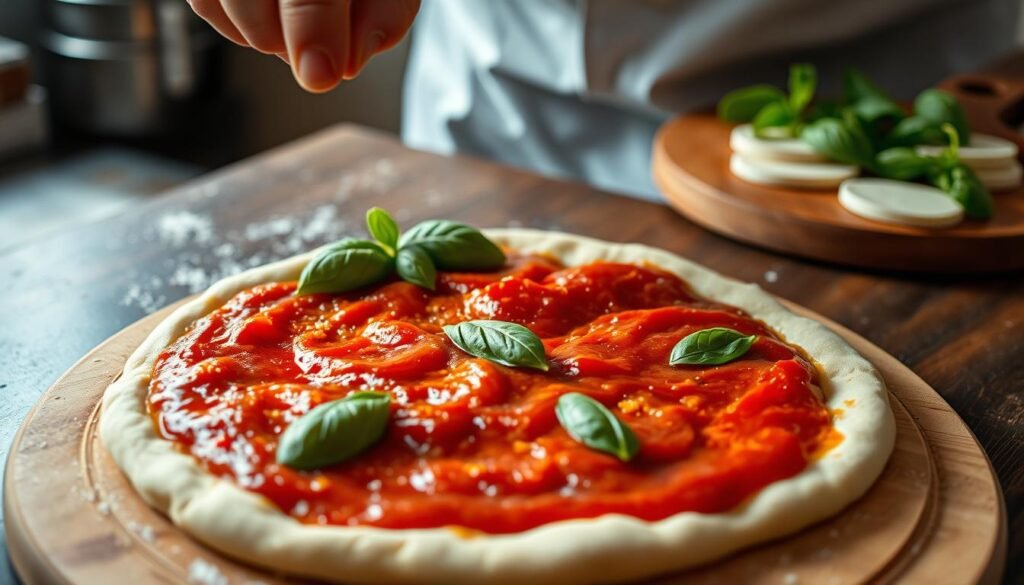 Jak układać sos na pizzy