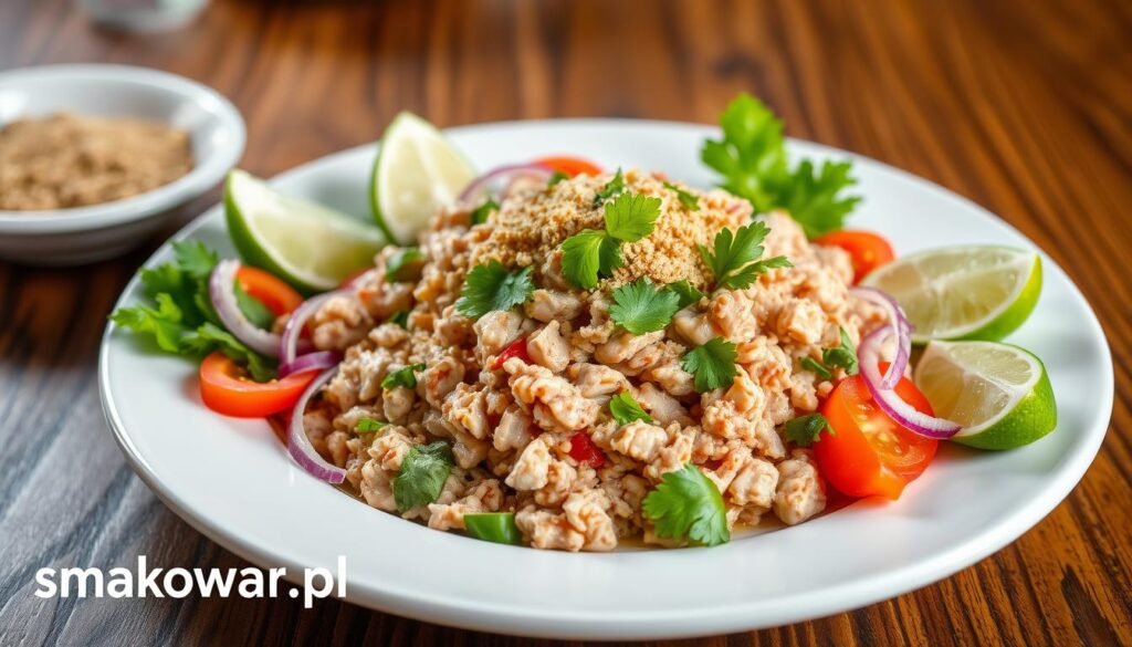 Larb Gai (Sałatka z mielonego kurczaka)