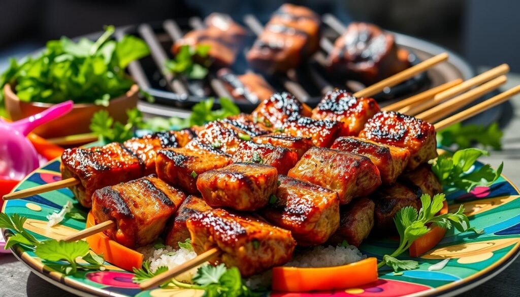 Moo Ping (Grillowane szaszłyki z wieprzowiny)
