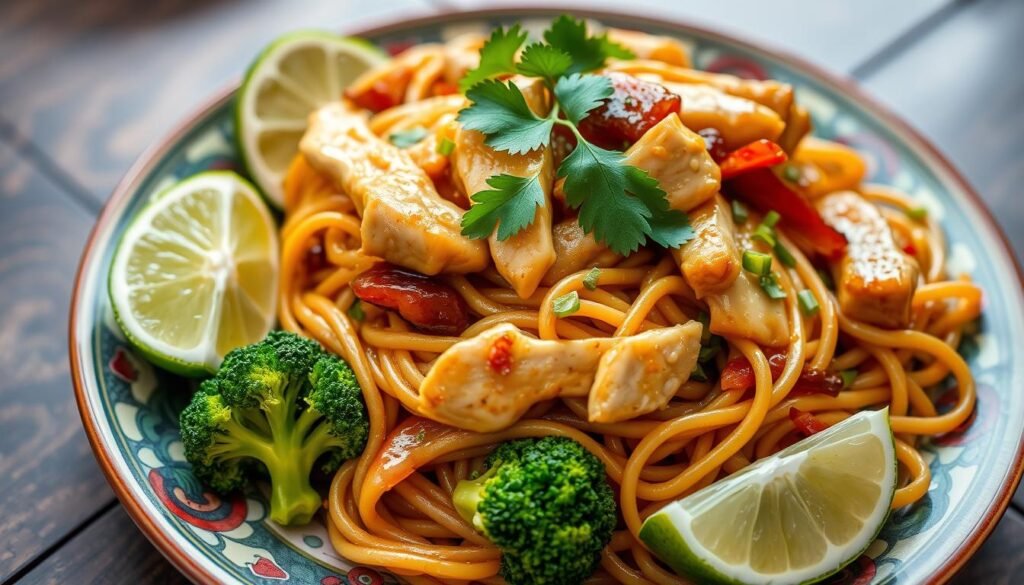 Pad See Ew (Smażony makaron ryżowy z sosem sojowym)