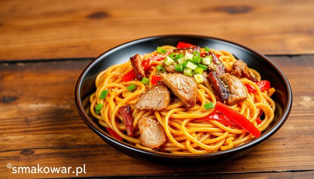 Yakisoba (smażony makaron z warzywami i mięsem) przepis
