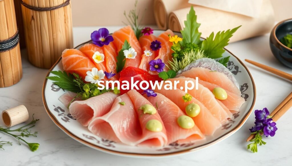dekorowanie sashimi