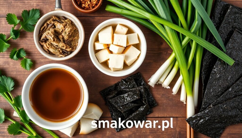 składniki do miso shiru