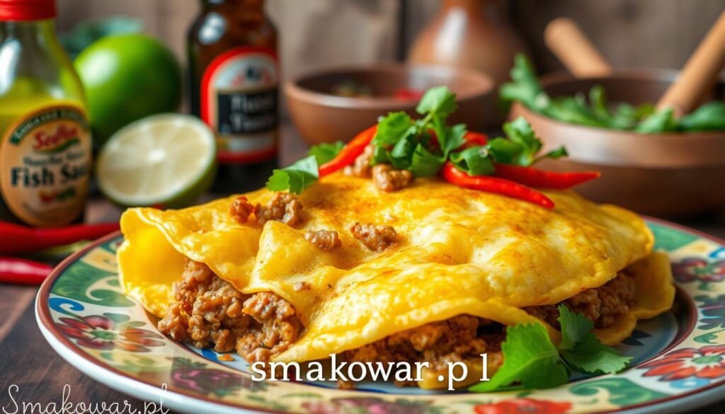 Kai Jiew (Tajski omlet z mięsem mielonym)