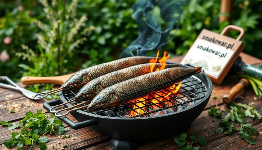 grillowanie węgorza