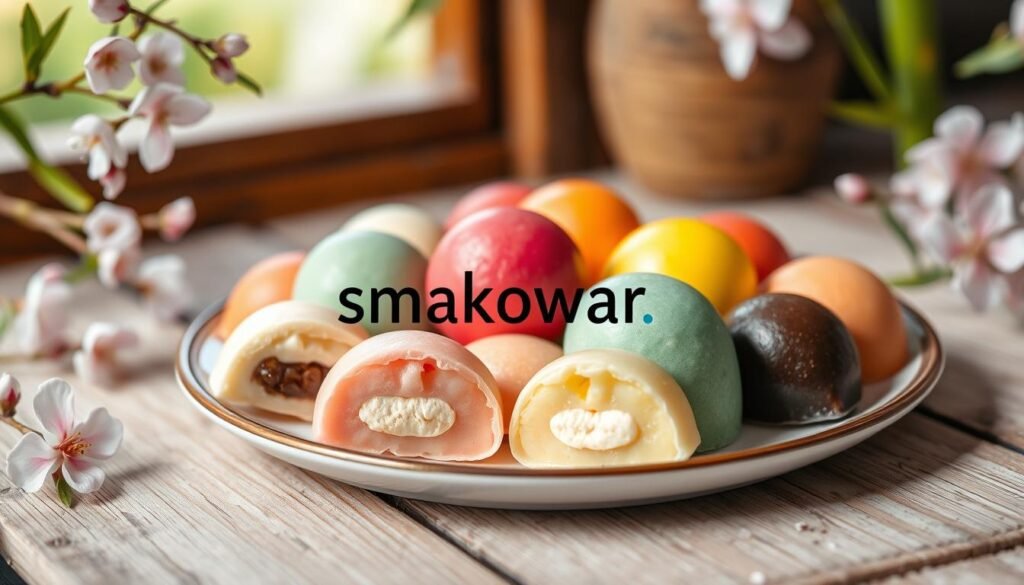 mochi słodkie danie