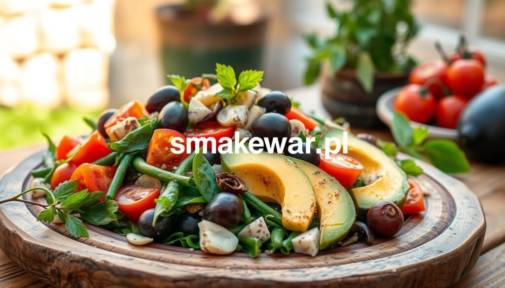wegańska sałatka niçoise