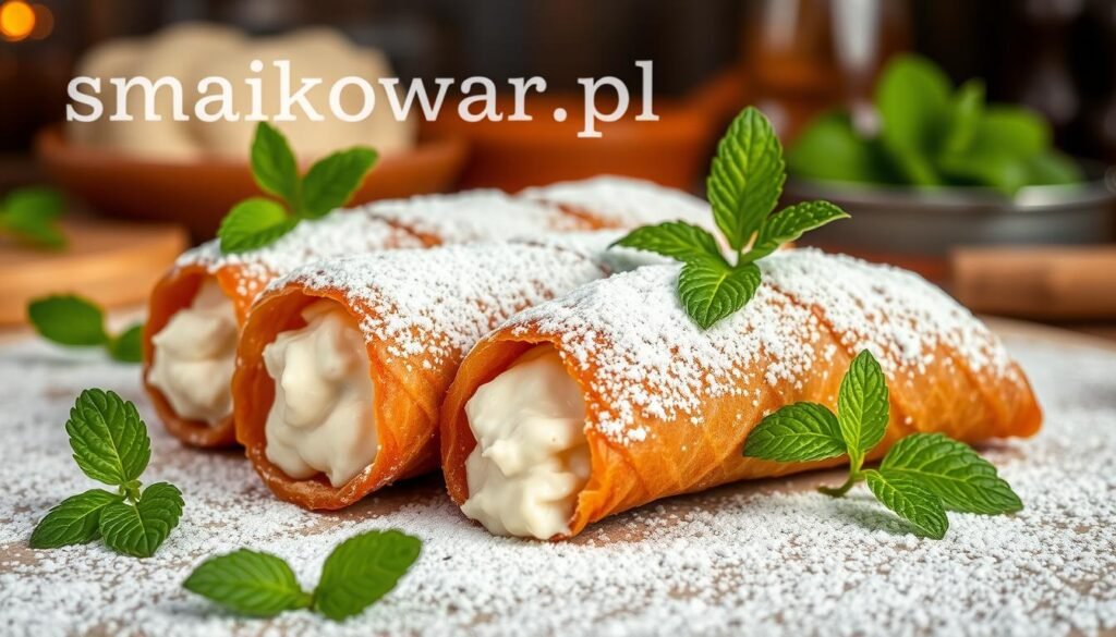 Cannoli z kremem ricotta