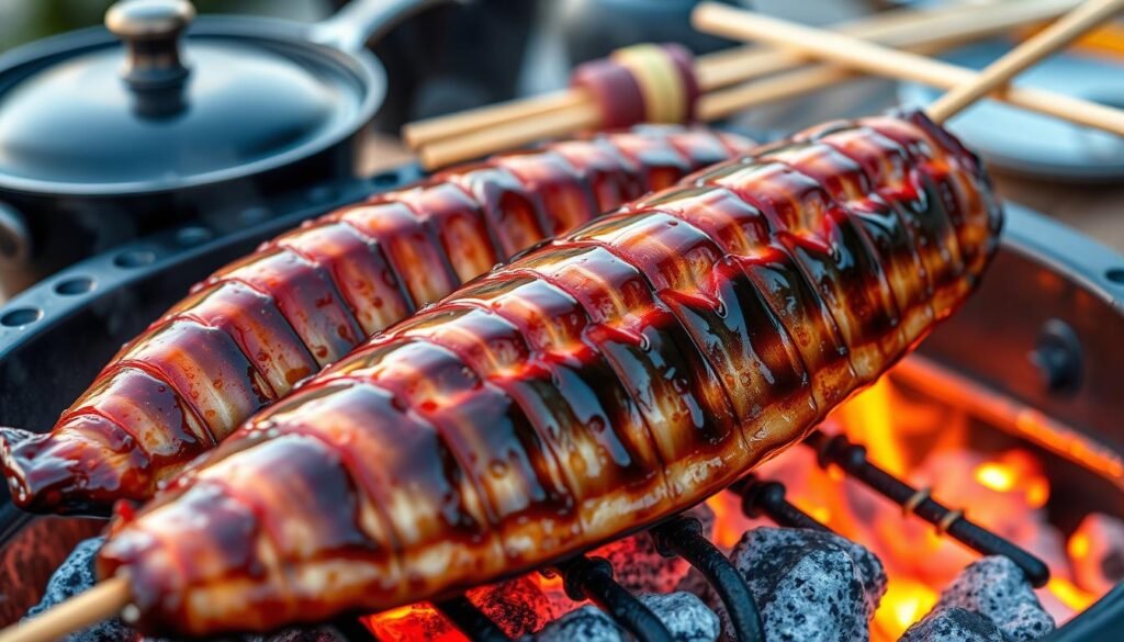 grillowaniem węgorza