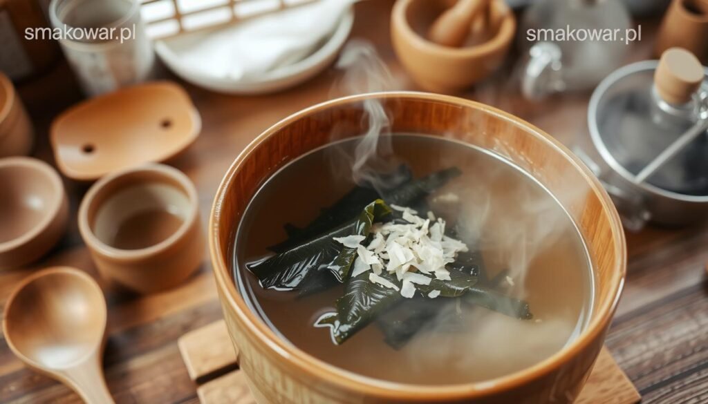 przygotowanie bulionu dashi