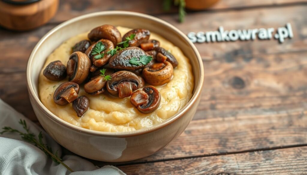 Polenta z grzybami