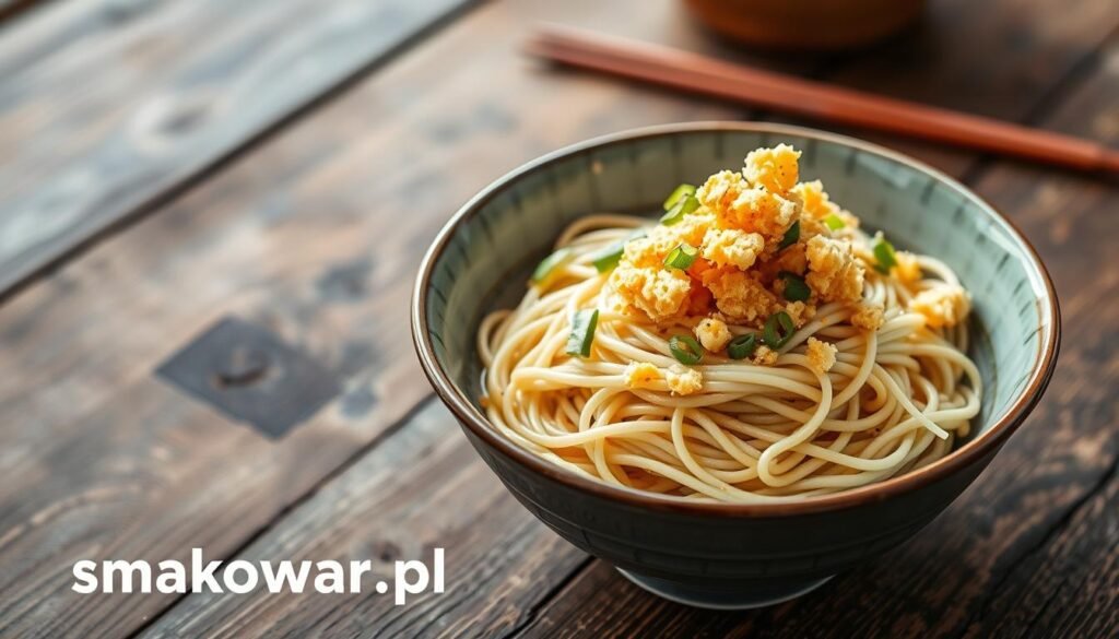 Tanuki Soba (soba z chrupiącymi okruchami tempury)