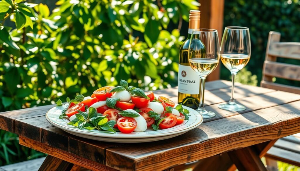 pairing z winem z sałatka caprese
