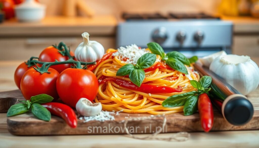 dodatki do penne all’arrabbiata