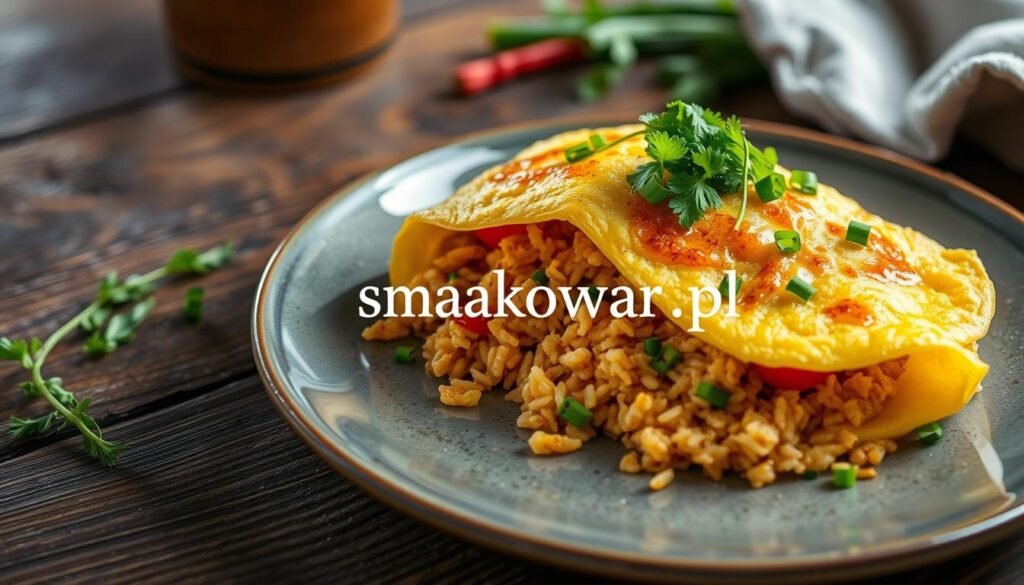 Omurice (omlet z ryżem w środku) przepis