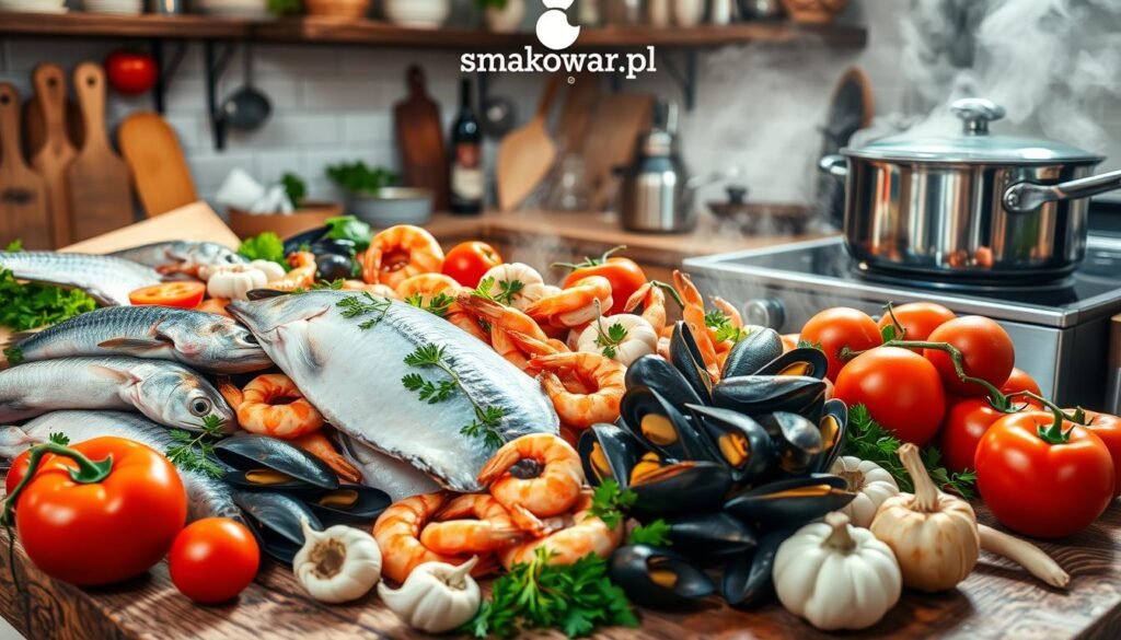 przygotowanie zuppa di pesce