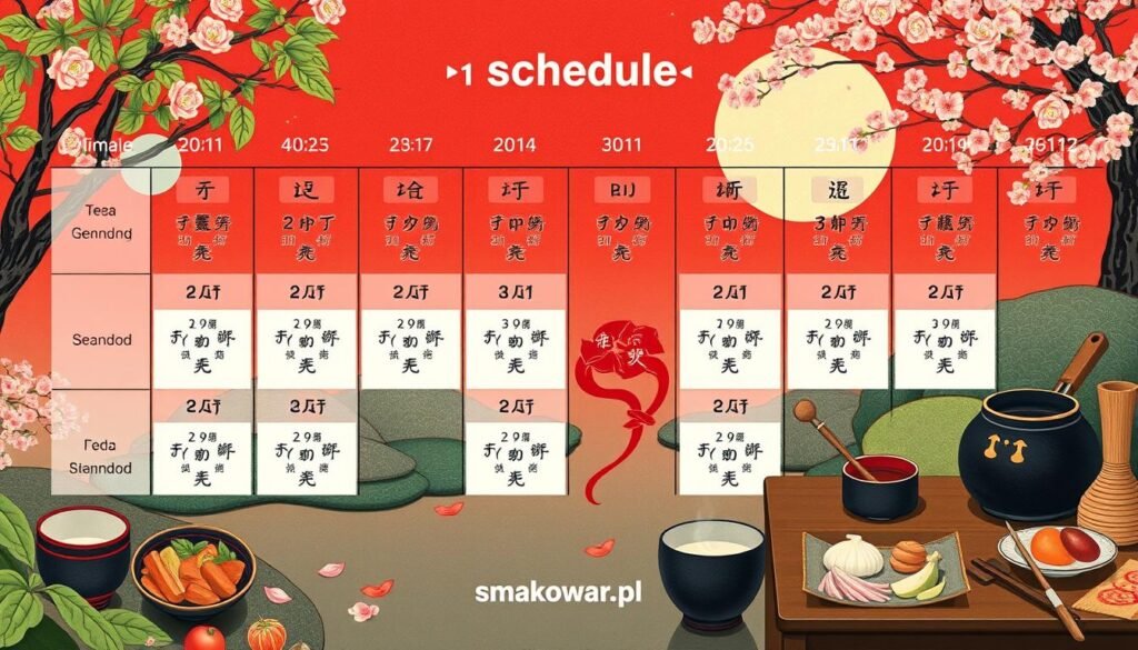 harmonogram przygotowań