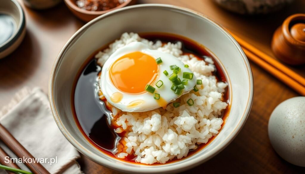 Tamagokake Gohan (ryż z surowym jajkiem i sosem sojowym)